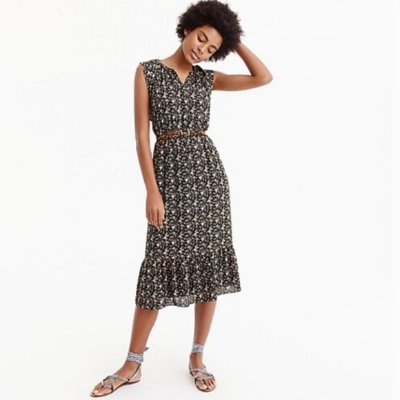 J. Crew Mercantile Floral Midi Dress